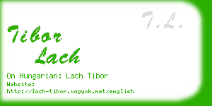 tibor lach business card